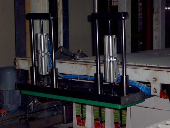 Lagenbildanschläge an Palettierern